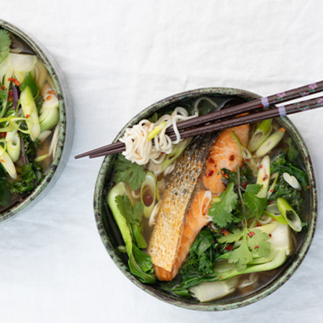 Clodagh’s Pak Choi & Salmon Miso Ramen